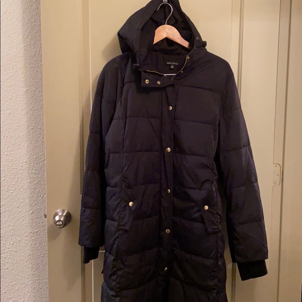 J.Crew Mercantile tie waist puffer coat